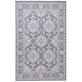 Image1 of Liora Manne Malibu Kashan Indoor/Outdoor Rug Slate 3'3" x 4'11