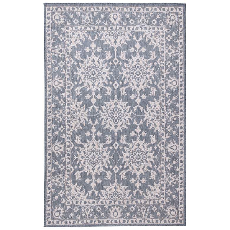 Image 1 Liora Manne Malibu Kashan Indoor/Outdoor Rug Slate 4'10" x 7'6