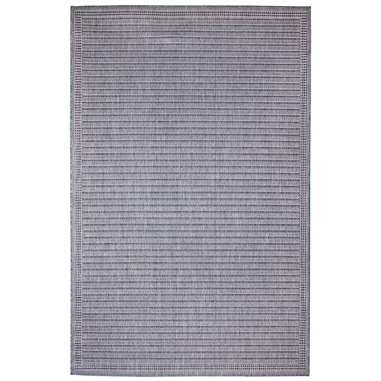 Image 1 Liora Manne Malibu Simple Border Indoor/Outdoor Rug Navy 4'10" x 7