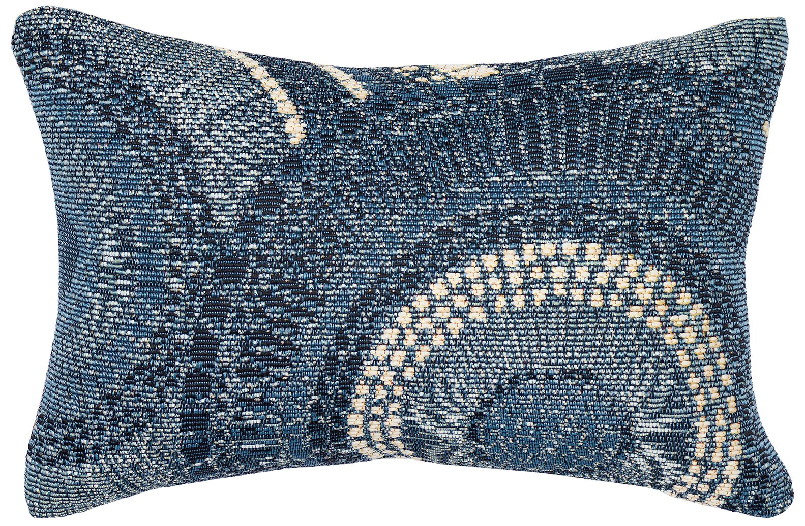 Image 2 Liora Manne Marina Circles Indoor/Outdoor Pillow Delft 12" x 18"