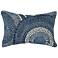 Liora Manne Marina Circles Indoor/Outdoor Pillow Delft 12" x 18"