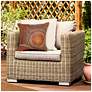 Thumbnail3 of Liora Manne Marina Circles Indoor/Outdoor Pillow Saffron 18"x18" more views
