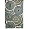 Liora Manne Marina Circles Indoor/Outdoor Rug Azure