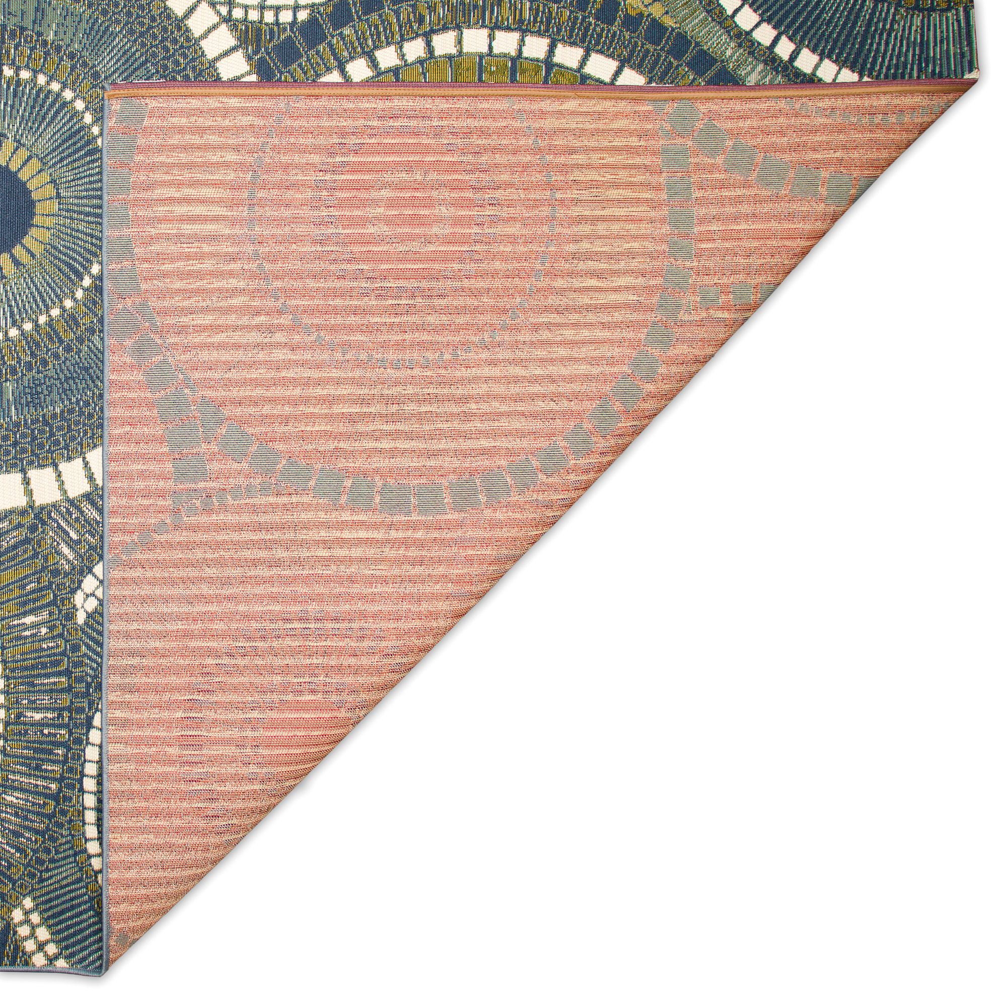 Thumbnail2 of Liora Manne Marina Circles Indoor/Outdoor Rug Azure 8'10" x 11' more views