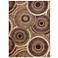 Liora Manne Marina Circles Indoor/Outdoor Rug Brown