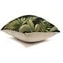 6_Liora Manne Marina Jungle Leaves Indoor/Outdoor Pillow Black 18"x18" more views