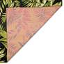 Thumbnail2 of Liora Manne Marina Jungle Leaves Indoor/Outdoor Rug Black 7'10" x more views