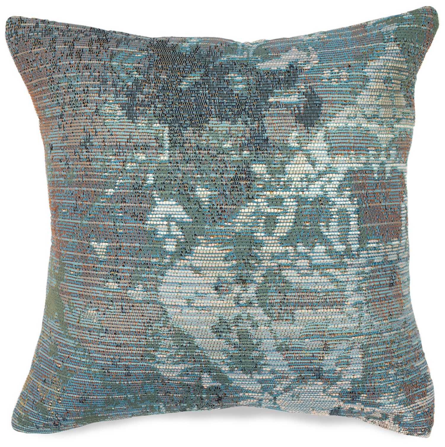 Image 2 Liora Manne Marina Kermin Indoor/Outdoor Pillow Blue 18"x18"
