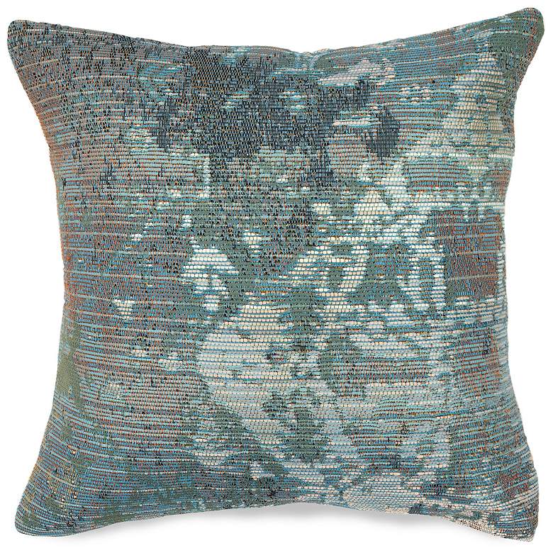 Image 1 Liora Manne Marina Kermin Indoor/Outdoor Pillow Blue 18"x18"