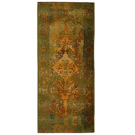 Image1 of Liora Manne Marina Kermin Indoor/Outdoor Rug Green 1'11" x 4'1