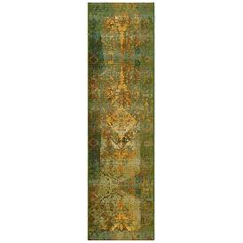 Image1 of Liora Manne Marina Kermin Indoor/Outdoor Rug Green 1'11" x 7'6