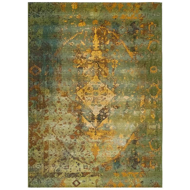 Image 1 Liora Manne Marina Kermin Indoor/Outdoor Rug Green 4&#39;10 inch x 7&#39;6