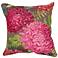 Liora Manne Marina Mums Indoor/Outdoor Pillow Fuchsia 18"x18"