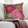 1_Liora Manne Marina Mums Indoor/Outdoor Pillow Fuchsia 18"x18"