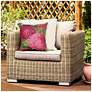3_Liora Manne Marina Mums Indoor/Outdoor Pillow Fuchsia 18"x18" more views