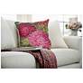 7_Liora Manne Marina Mums Indoor/Outdoor Pillow Fuchsia 18"x18" more views