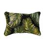 2_Liora Manne Marina Palm Border Indoor/Outdoor Pillow Black 12" x 18&qu more views
