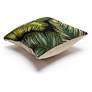 3_Liora Manne Marina Palm Border Indoor/Outdoor Pillow Black 18" x 18&qu more views