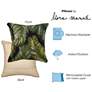 4_Liora Manne Marina Palm Border Indoor/Outdoor Pillow Black 18" x 18&qu more views