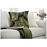 5_Liora Manne Marina Palm Border Indoor/Outdoor Pillow Black 18" x 18&qu more views
