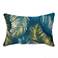 Liora Manne Marina Palm Border Indoor/Outdoor Pillow Navy 12" x 18&quo