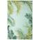 Liora Manne Marina Palm Border Indoor/Outdoor Rug Aqua