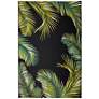 Thumbnail1 of Liora Manne Marina Palm Border Indoor/Outdoor Rug Black 8'10" x 11
