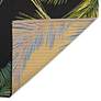 Thumbnail2 of Liora Manne Marina Palm Border Indoor/Outdoor Rug Black 8'10" x 11 more views