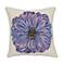 Liora Manne Marina Purple Flower Indoor/Outdoor Pillow Purple 18"x18"