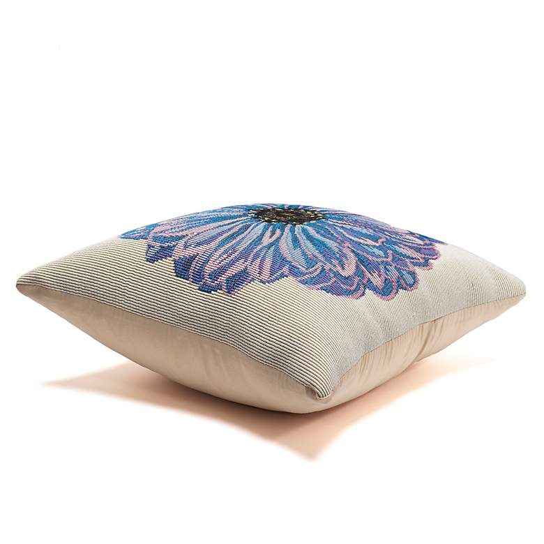 Image 6 Liora Manne Marina Purple Flower Indoor/Outdoor Pillow Purple 18"x18" more views