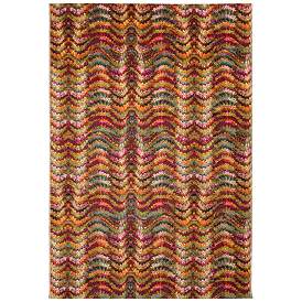 Image1 of Liora Manne Marina Ripple Indoor/Outdoor Rug Multi 6'6" x 9'4&