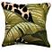 Liora Manne Marina Safari Indoor/Outdoor Pillow Green 18" x 18"