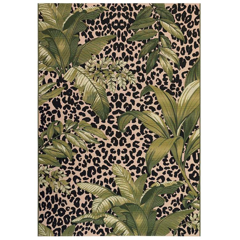Image 1 Liora Manne Marina Safari Indoor/Outdoor Rug Green 4'10" x 7'6