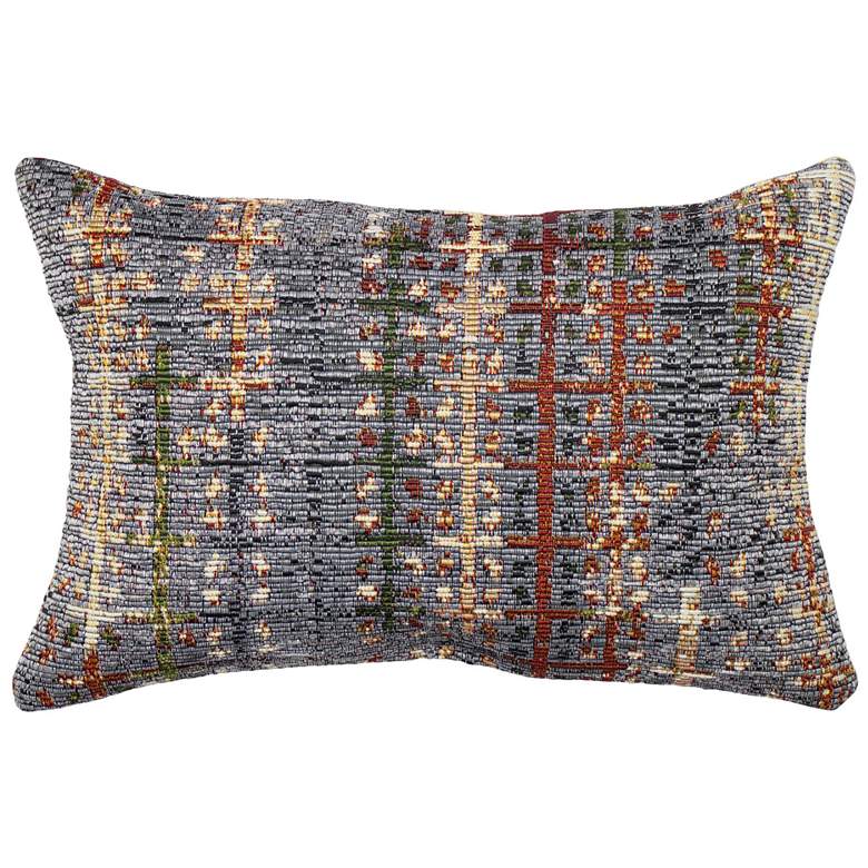 Image 1 Liora Manne Marina Sienna Indoor/Outdoor Pillow Black 12"x18"