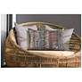 1_Liora Manne Marina Sienna Indoor/Outdoor Pillow Black 12"x18"