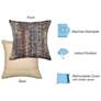 4_Liora Manne Marina Sienna Indoor/Outdoor Pillow Black 12"x18" more views