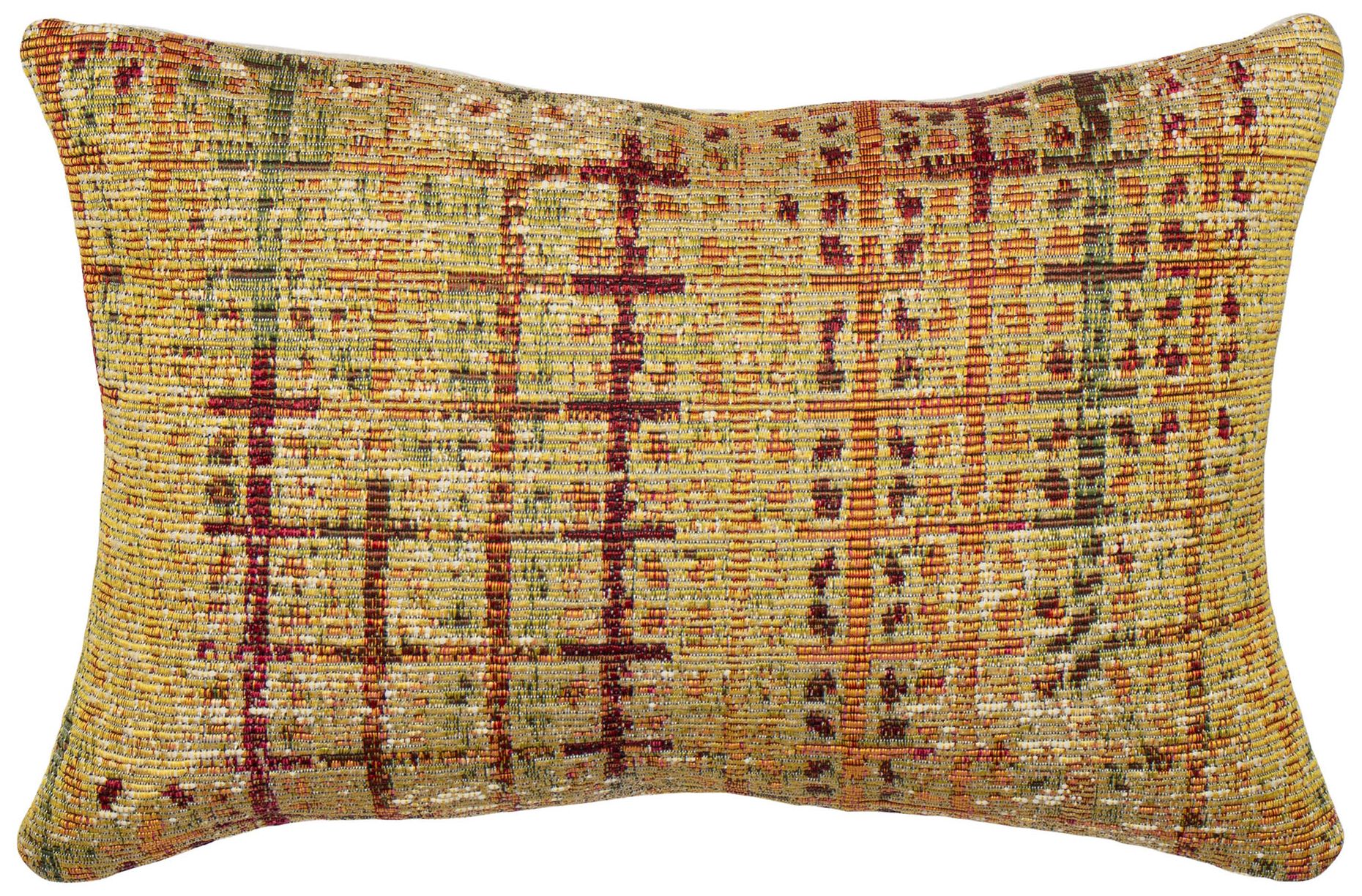 Image 2 Liora Manne Marina Sienna Indoor/Outdoor Pillow Gold 12"x18"