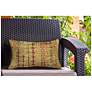 3_Liora Manne Marina Sienna Indoor/Outdoor Pillow Gold 12"x18" more views