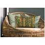 Liora Manne Marina Sienna Indoor/Outdoor Pillow Green 12"x18"