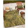 Liora Manne Marina Sienna Indoor/Outdoor Pillow Green 12"x18"