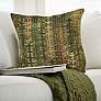 1_Liora Manne Marina Sienna Indoor/Outdoor Pillow Green 18"x18"
