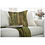 Liora Manne Marina Sienna Indoor/Outdoor Pillow Green 18"x18"