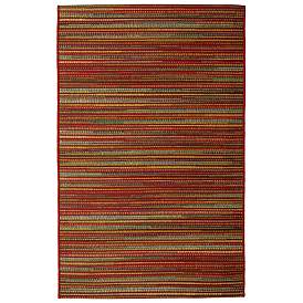 Image1 of Liora Manne Marina Stripes Indoor/Outdoor Rug Saffron 2'7" x 4'