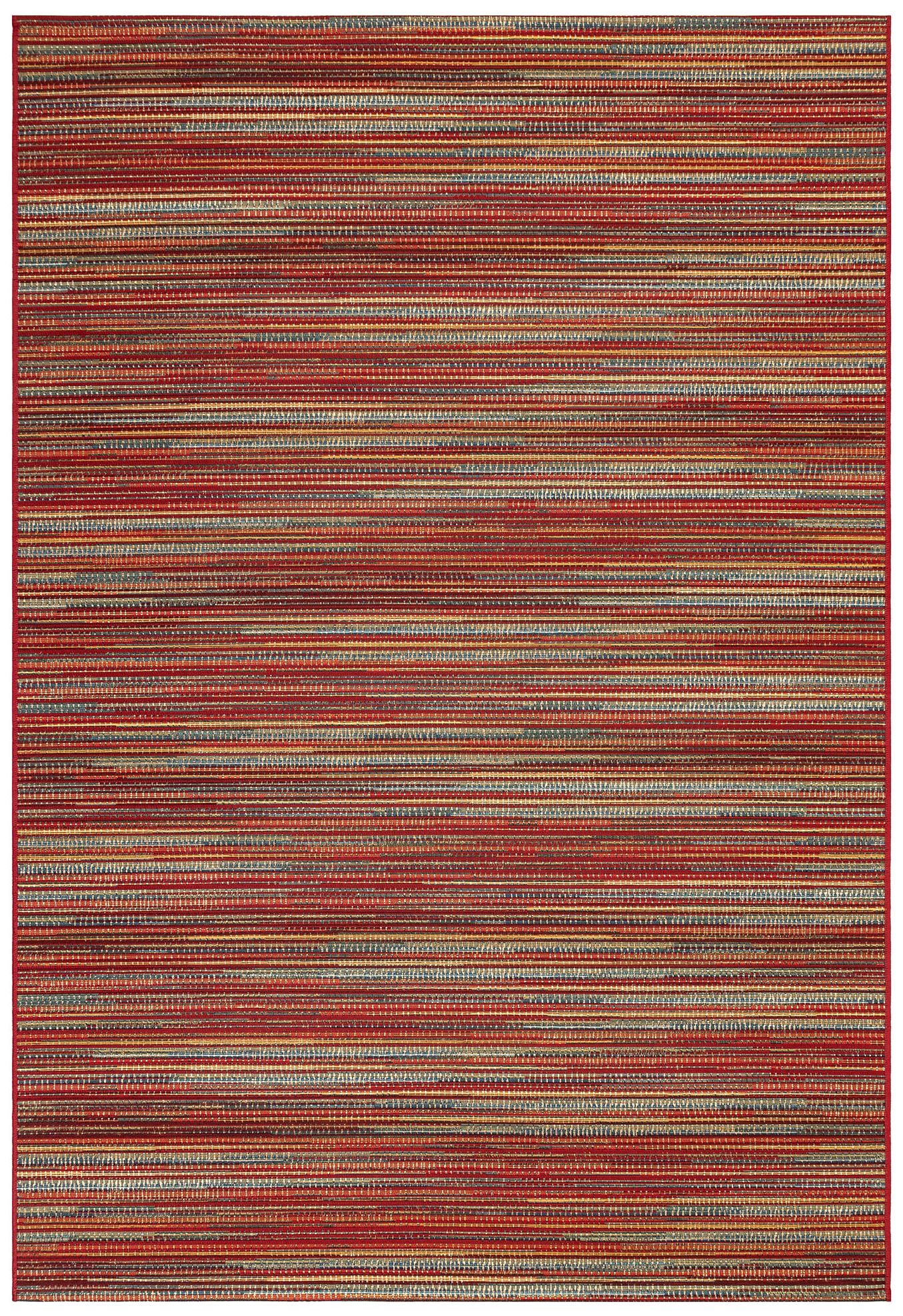 Liora Manne Marina Stripes Indoor/Outdoor Rug Saffron 6'6" x 9'