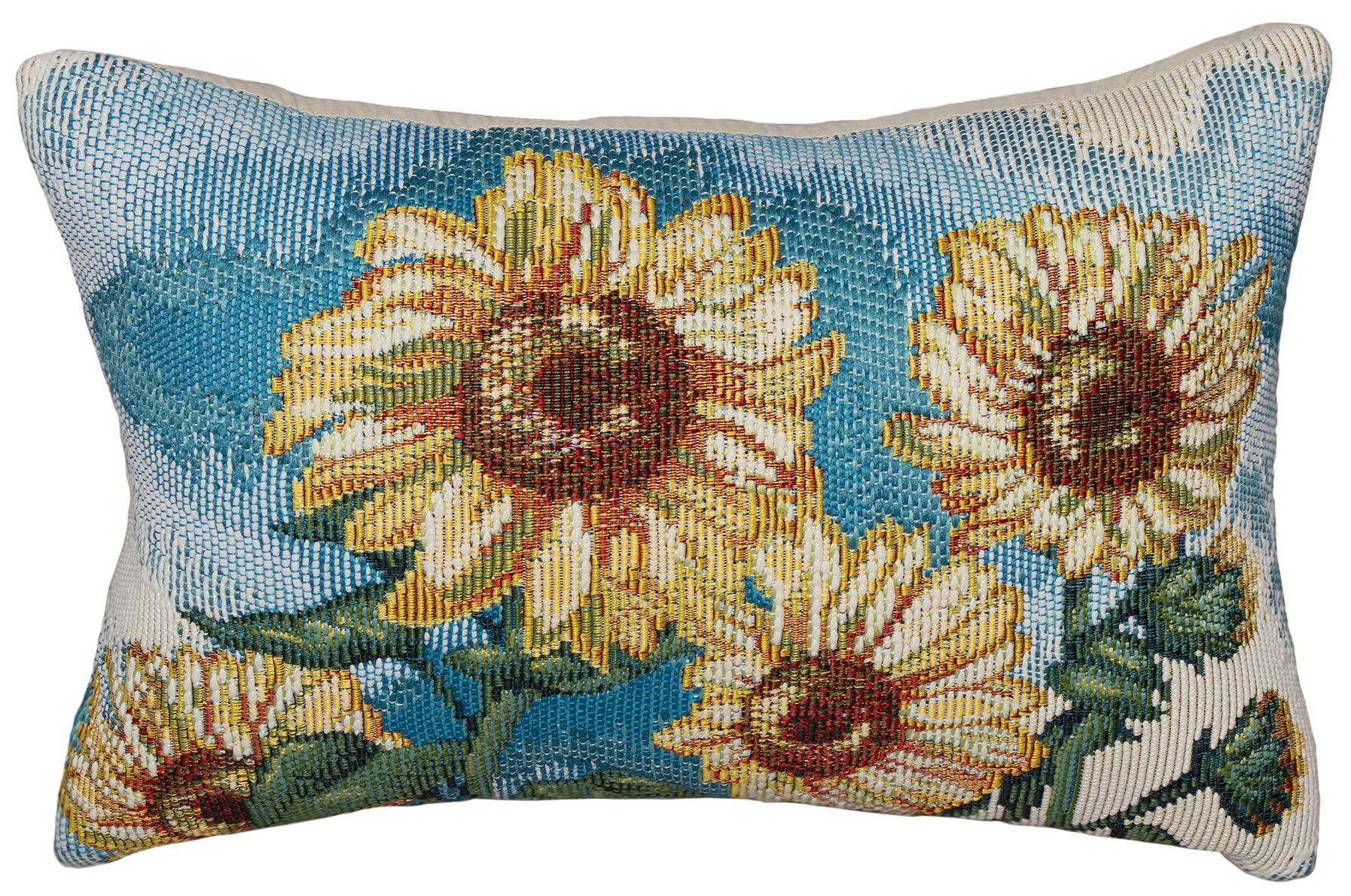 Image 2 Liora Manne Marina Sunny Day Indoor/Outdoor Pillow Blue 12"x18"