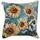 Liora Manne Marina Sunny Day Indoor/Outdoor Pillow Blue 18"x18"