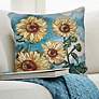1_Liora Manne Marina Sunny Day Indoor/Outdoor Pillow Blue 18"x18"
