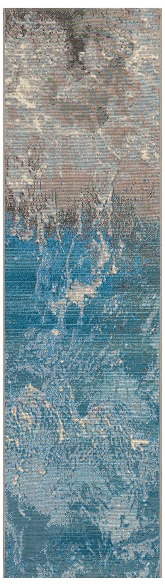 Liora Manne Marina Surf Indoor/Outdoor Rug Ocean 1'11" x 7'6&a