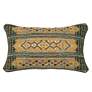 3_Liora Manne Marina Tribal Stripe Indoor/Outdoor Pillow Green 12" x 18& more views
