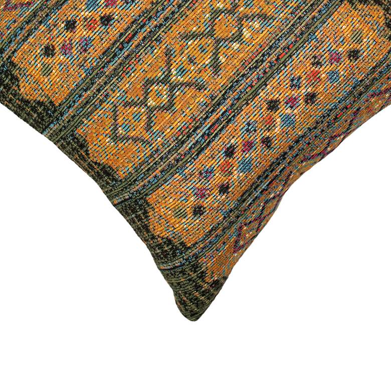 Image 4 Liora Manne Marina Tribal Stripe Indoor/Outdoor Pillow Green 12" x 18& more views